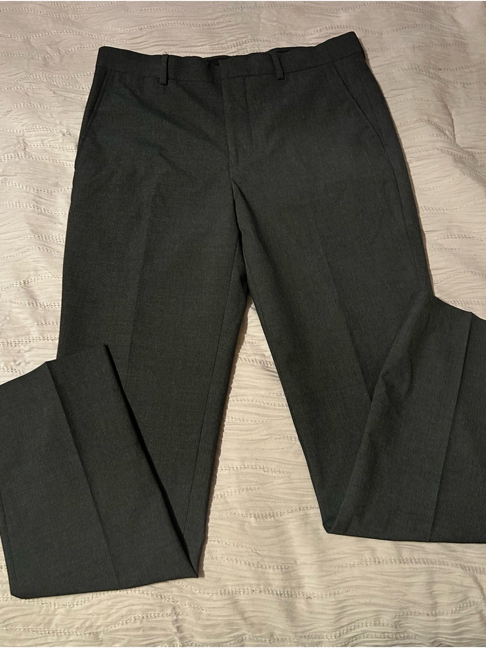 jf j.ferrar Super Slim Dark Gray Dress Pants